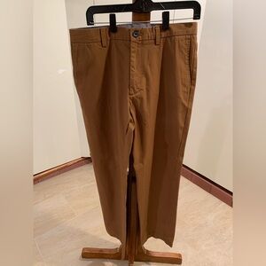 Men's Banana Republic Brown/Orange Cotton Chinos Size 32x30